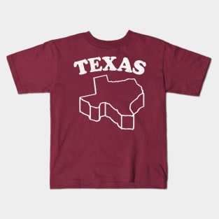 Texas /\/\/\/ Retro Style Design Kids T-Shirt